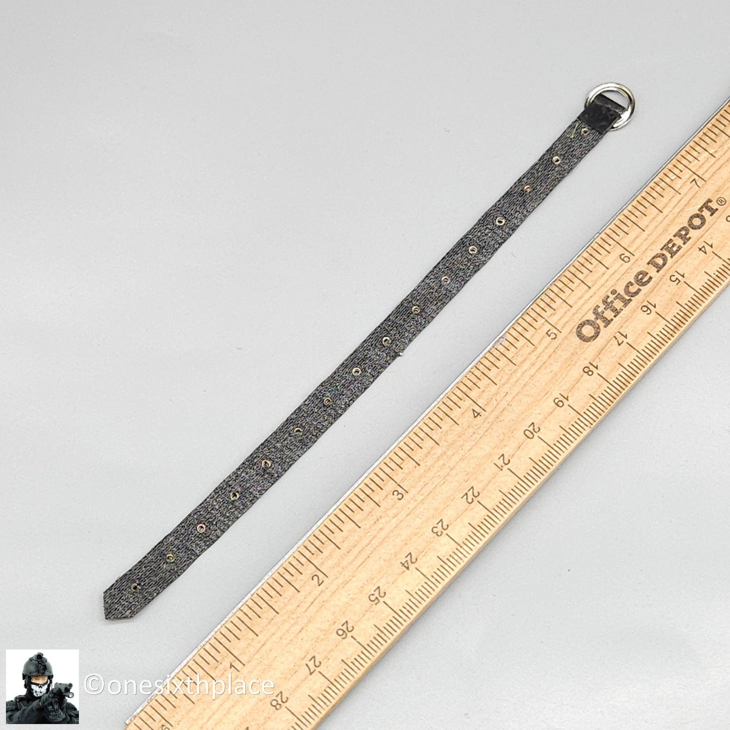 1:6 Triad Toys Female Black Leather Like Studded Belt for 12" Figures