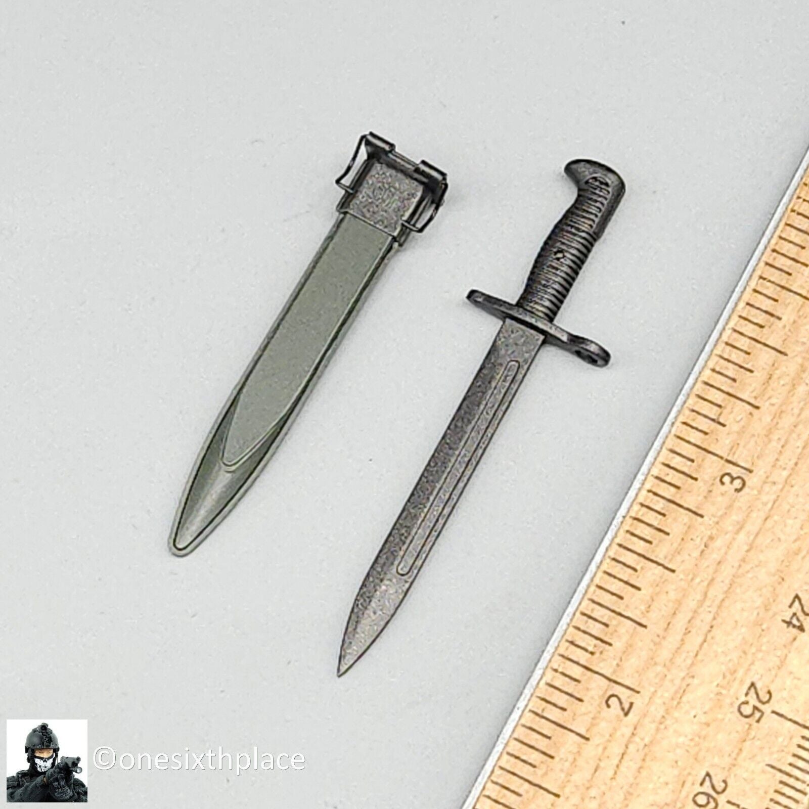 1:6 scale Ujindou WWII US Armored Infantryman M1 Garand Bayonet for 12" Figures