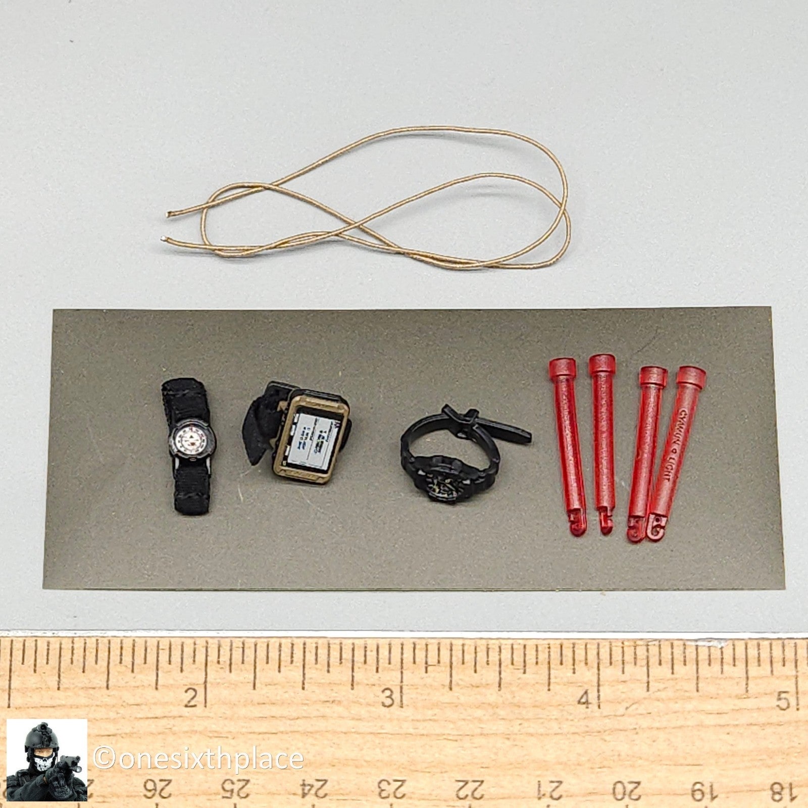 1:6 scale Easy & Simple Coalition Forces Compass GPS Watch Cord Set 26065RA