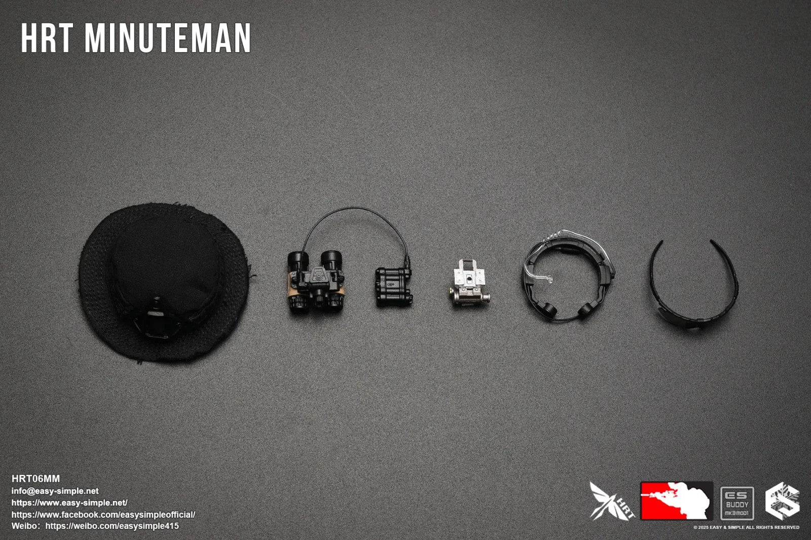 1:6 Easy & Simple HRT Minuteman ShotShow 2025 Boonie Hat w/ NVG