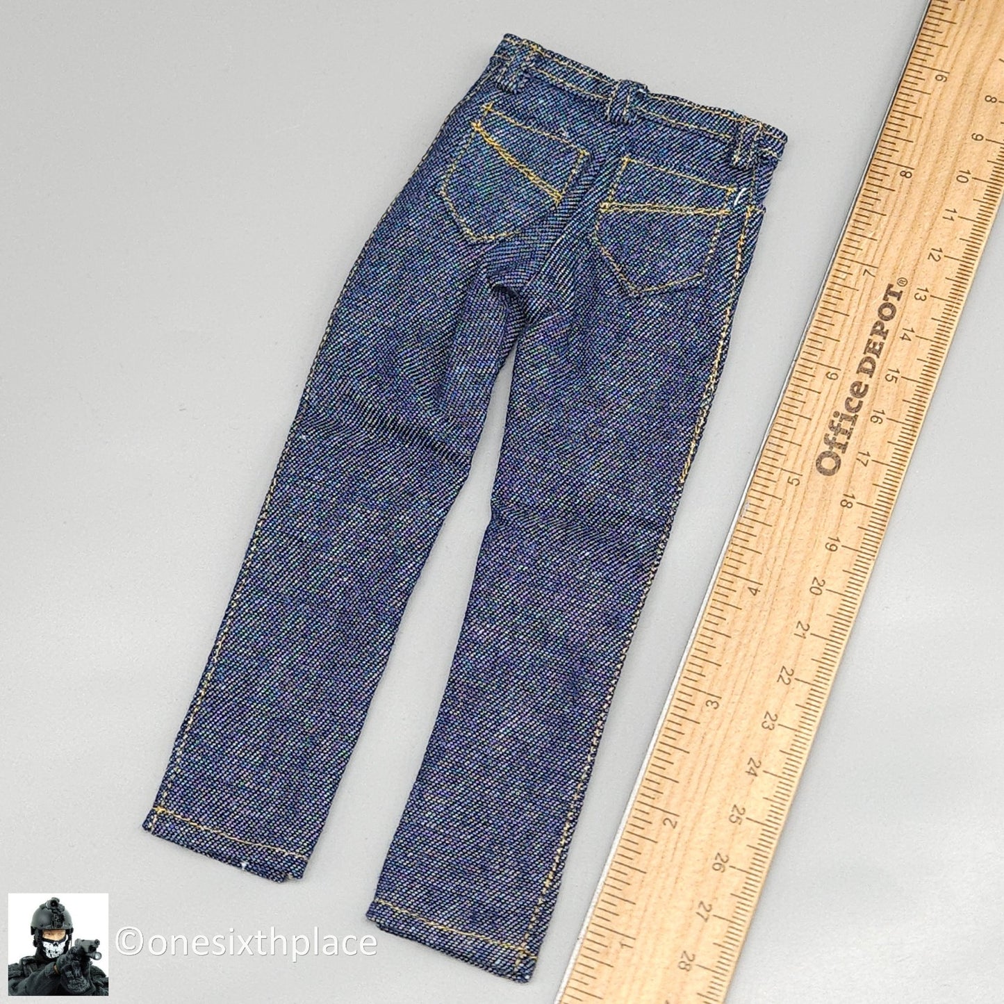 1:6 scale Triad Toys Mens Blue Jeans Pants for 12" Figures