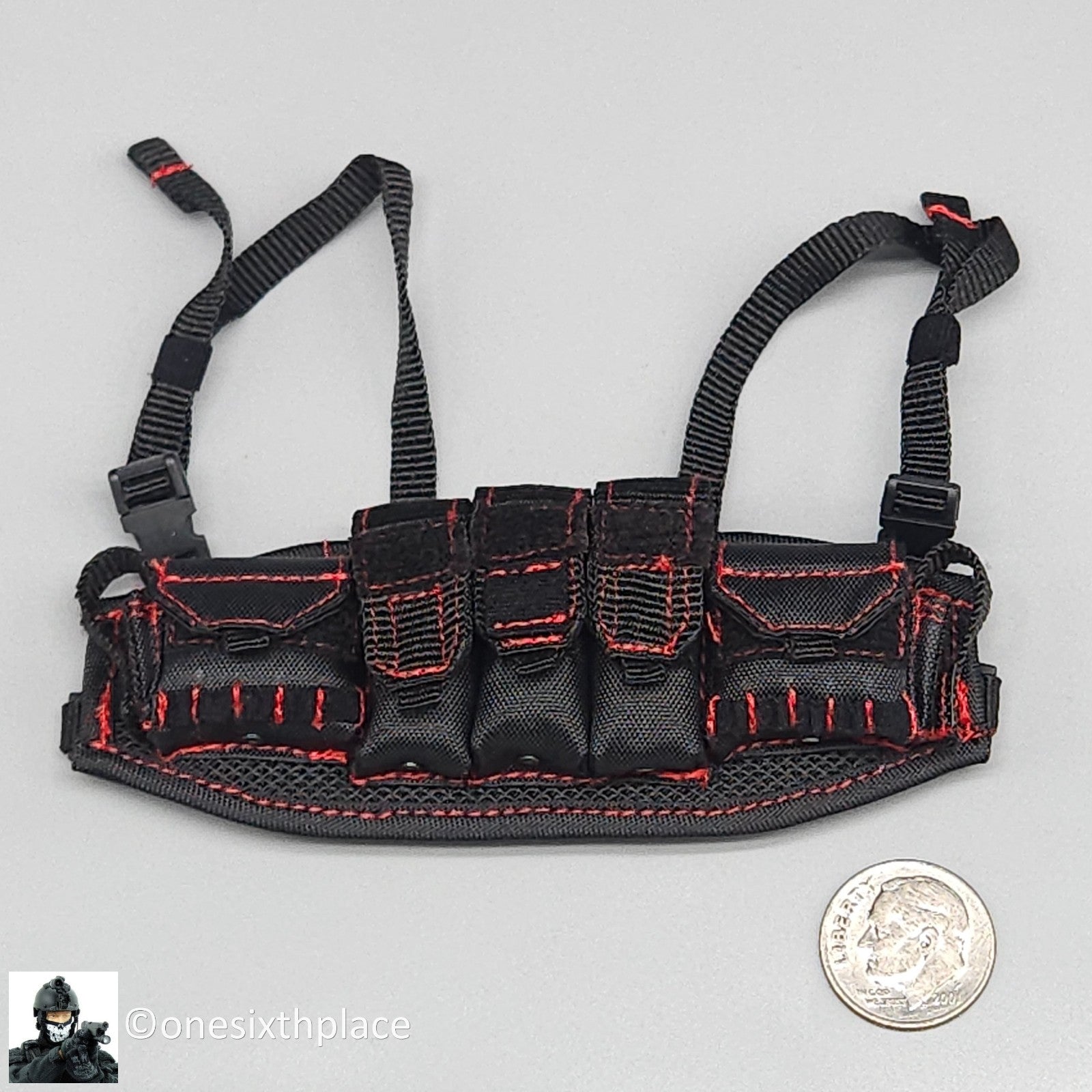 1:6 Easy & Simple ZERT Super Death Squad One Way Ticket Black Chest Rig