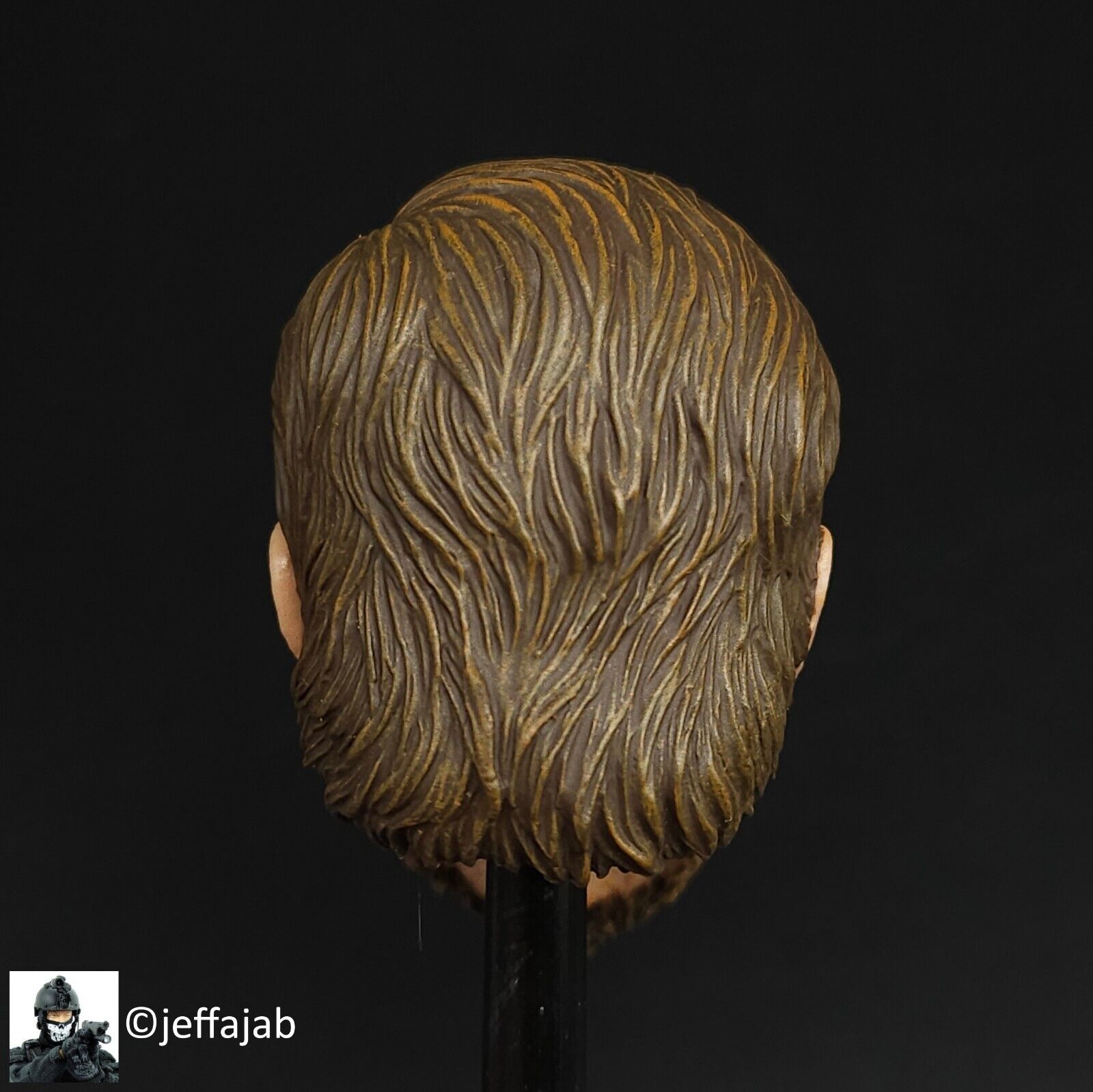 1:6 Easy & Simple Quick Response Force Male Head Sculpt for 12" Figures