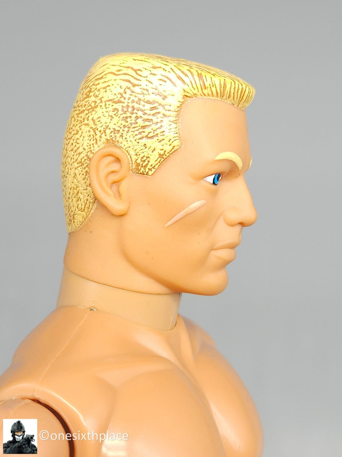 1:6 scale Hasbro GI Joe 1996 Male Body Blond Flattop Hair Blue Eyes 12" Figure