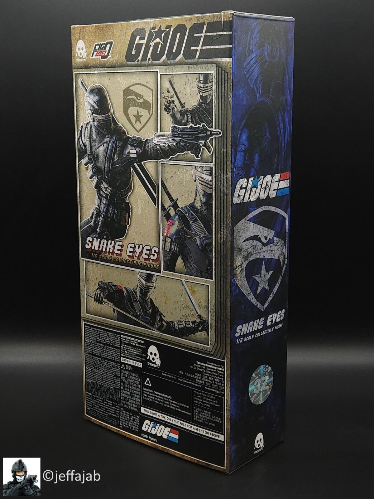 1:6 scale 3A ThreeZero GI Joe Snake Eyes 12" Figure 3A-3Z0215 ThreeA