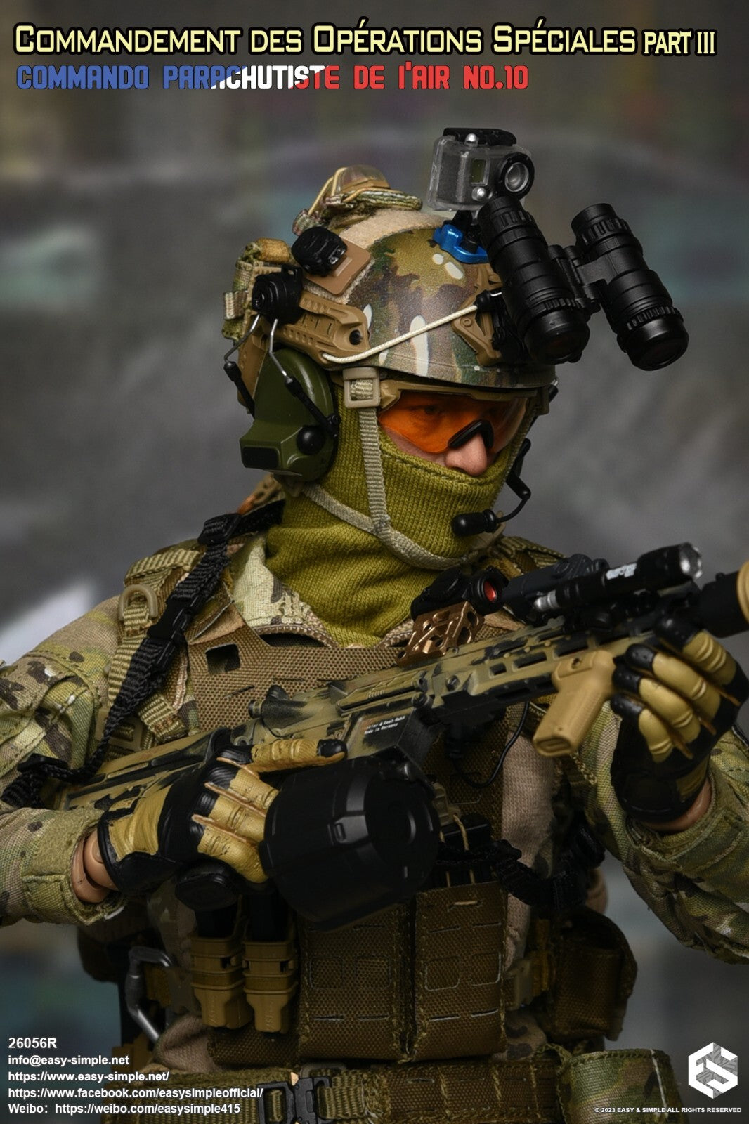 1:6 Easy & Simple French Airborne Special Operations Mulitcam Combat Shirt