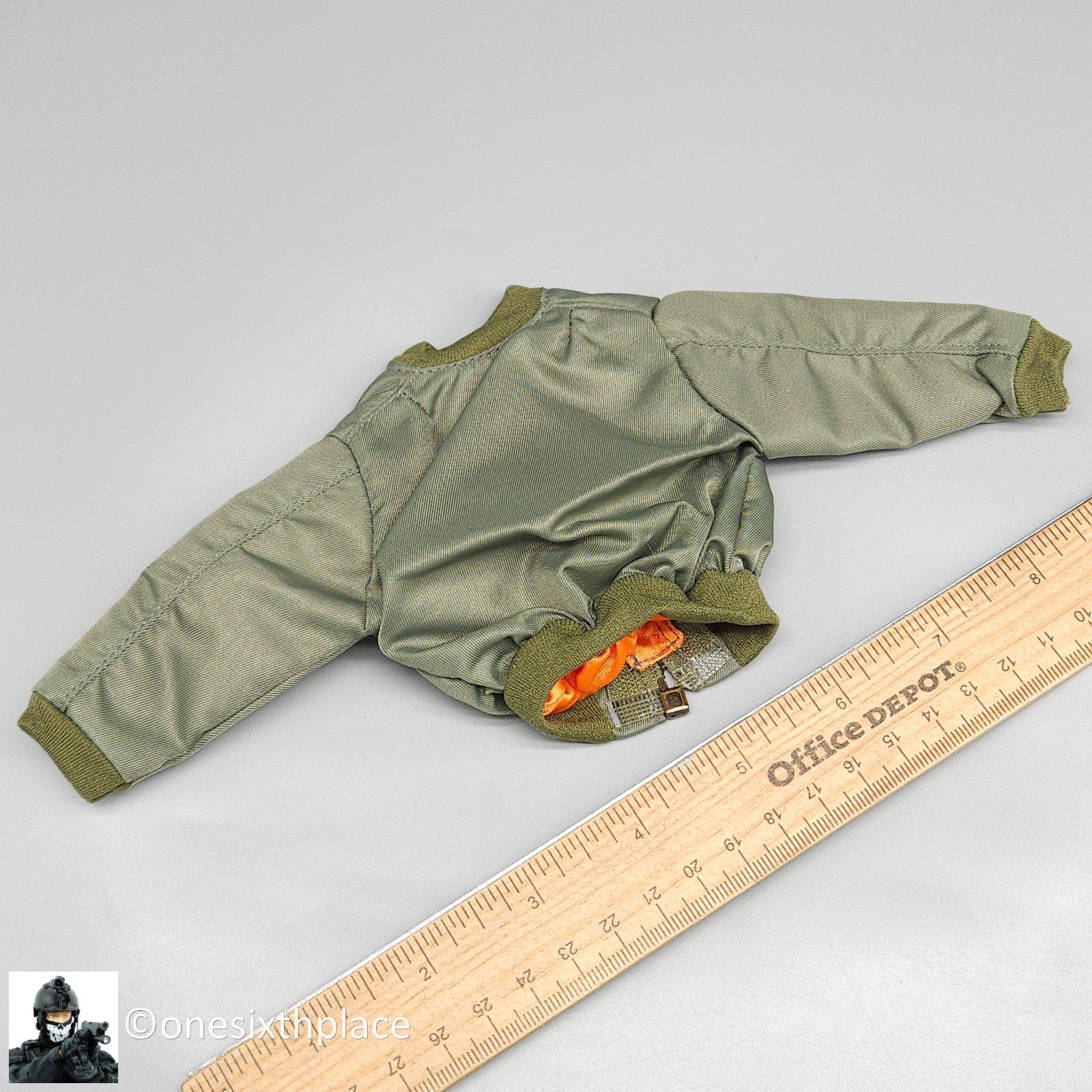 1:6 scale Dragon Pilot Mens MA-1 Flight Jacket USED READ NOTES for 12" Figures