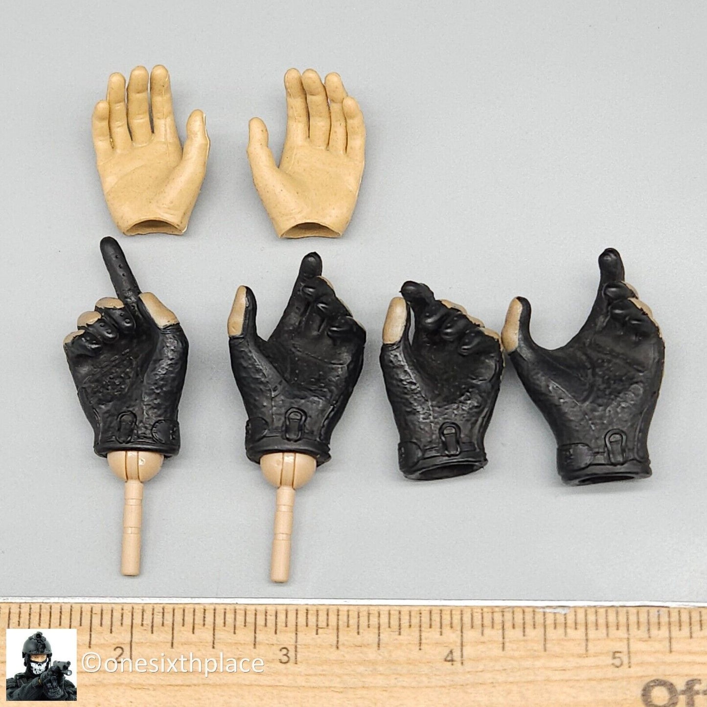 1:6 Easy & Simple 10th Special Forces Group Gloved Hands Set for 12" Figures