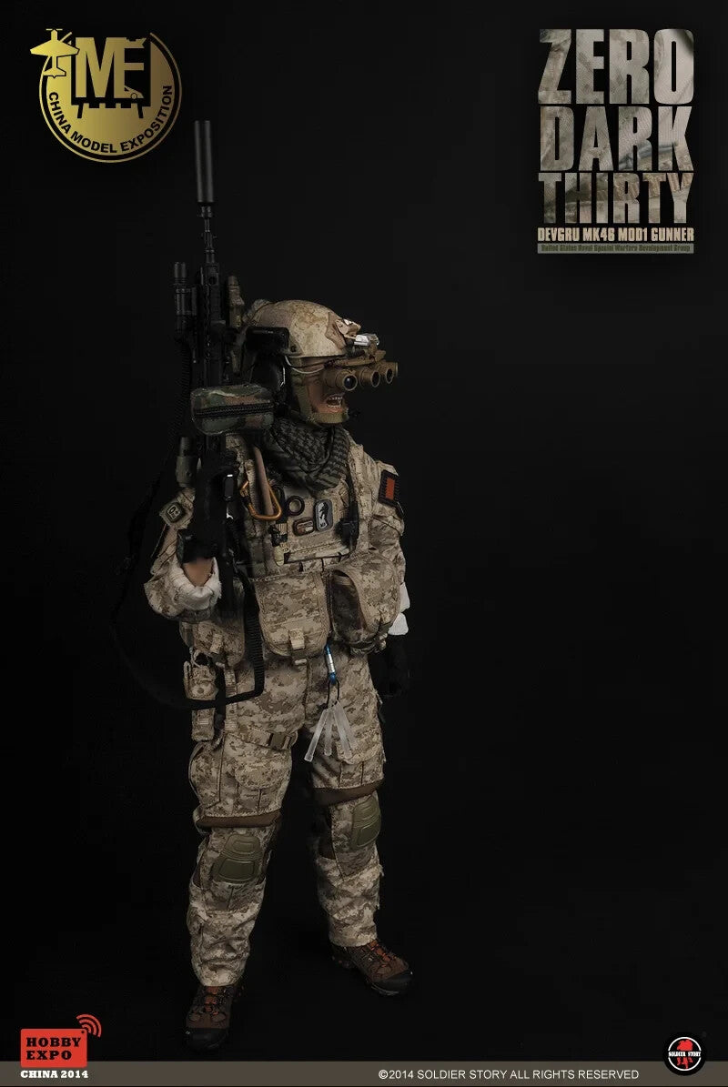 1:6 Soldier Story Zero Dark Thirty MK46Mod1 Gunner Mission Maps for 12" Figures