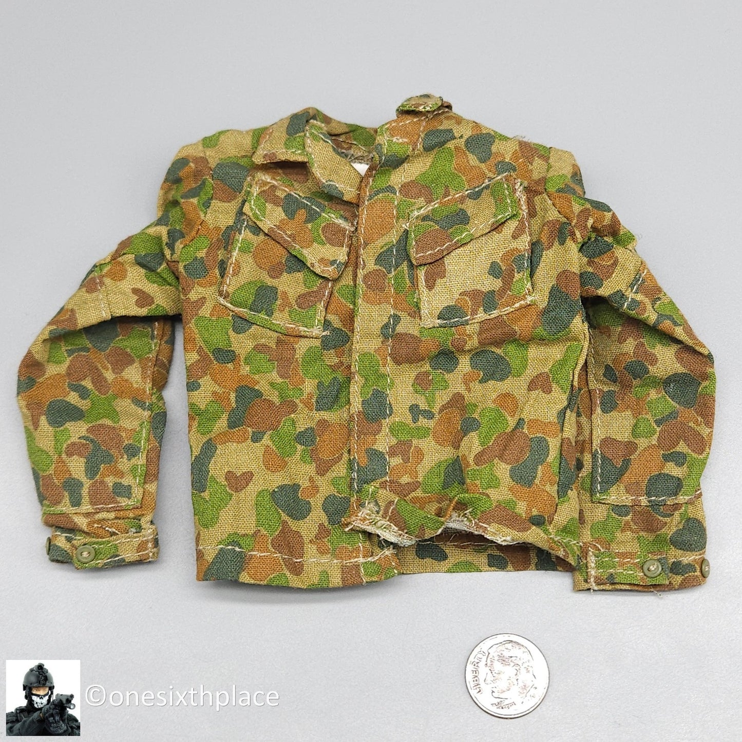 1:6 scale BBI Australian SASR Sean Bannon Auscam Camo Shirt for 12" Figures