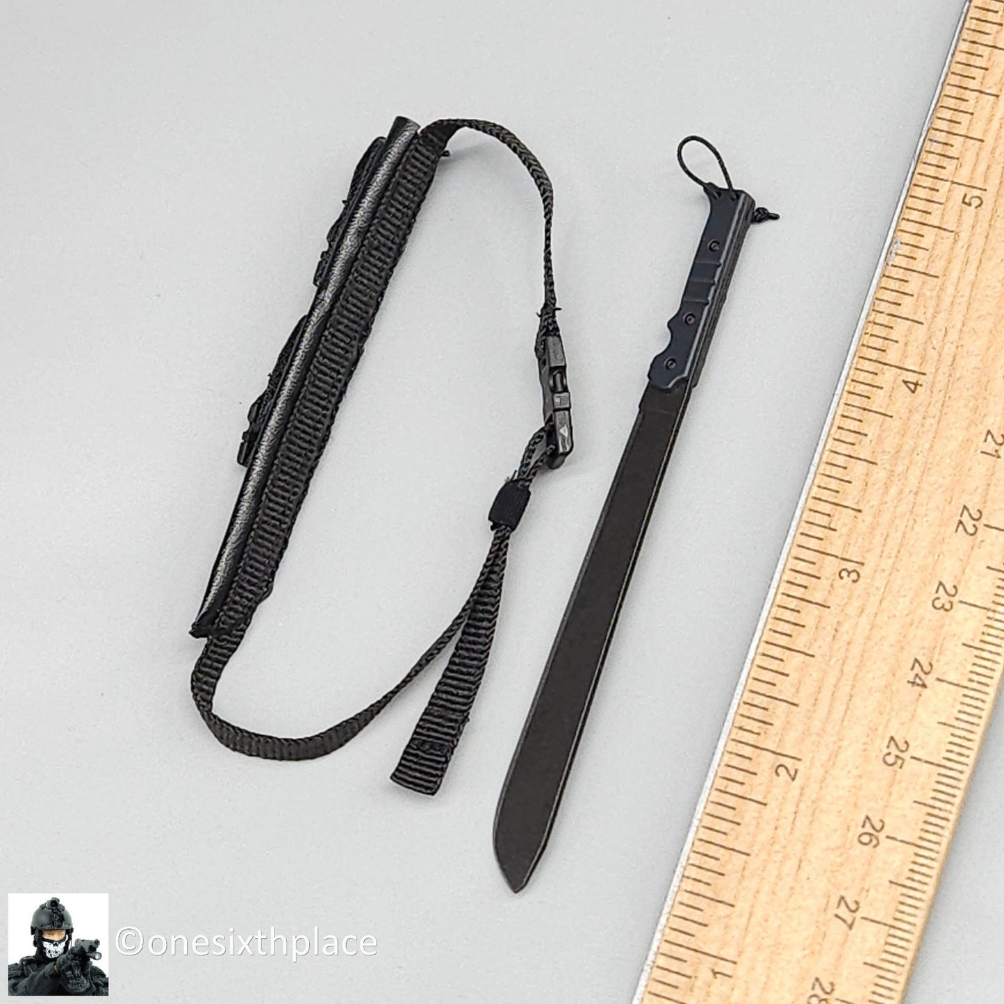 1:6 scale Easy & Simple PMC Weapon Specialist Machete w/ Sheath for 12" Figures