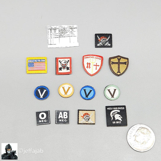 1:6 scale Soldier Story SEAL Team VI Neptune's Spear Patches Set for 12" Figures