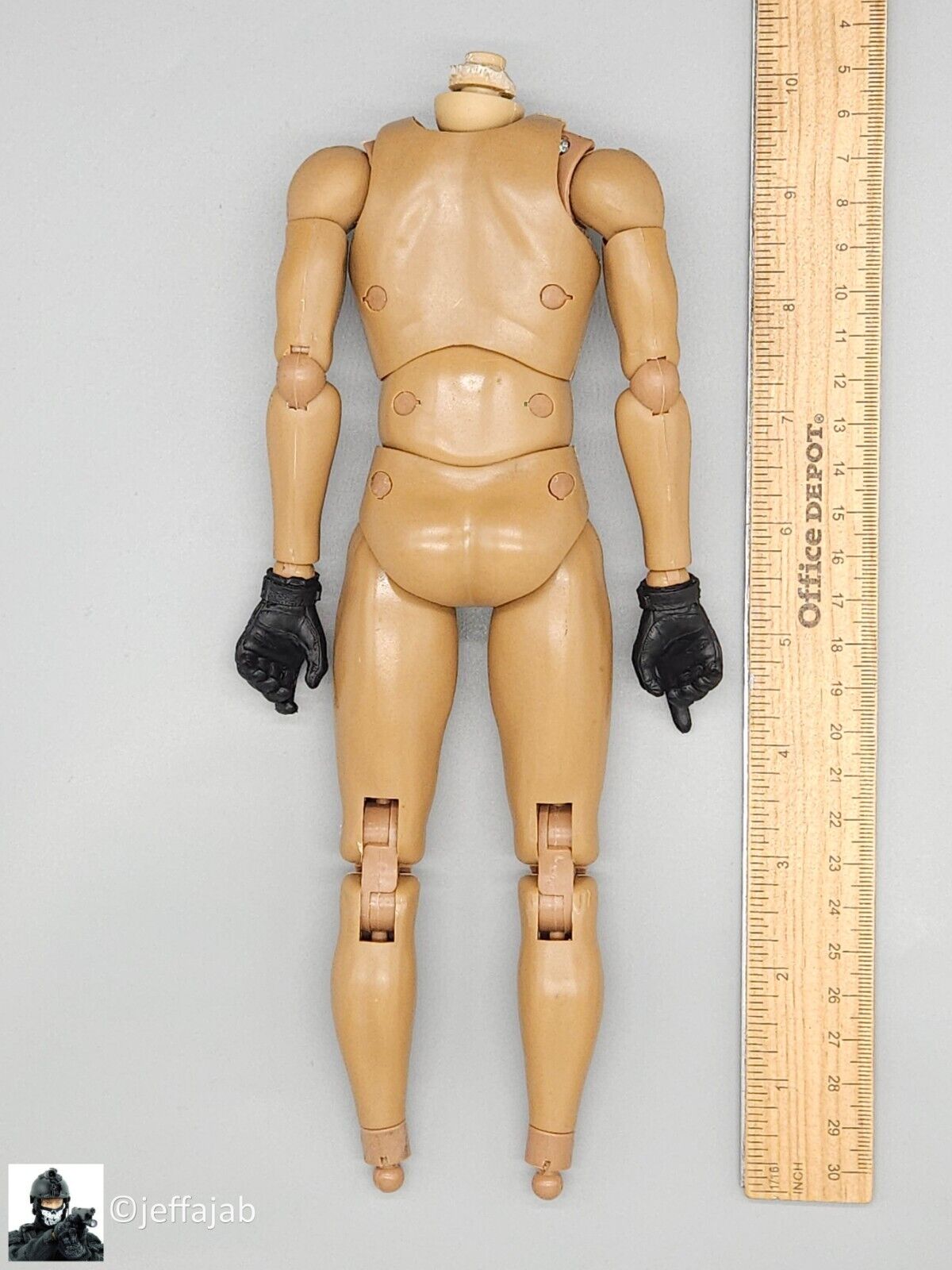 1:6 scale Mini Times CIA CQB Operator Male Body w/ Gloved Hands for 12" Figures