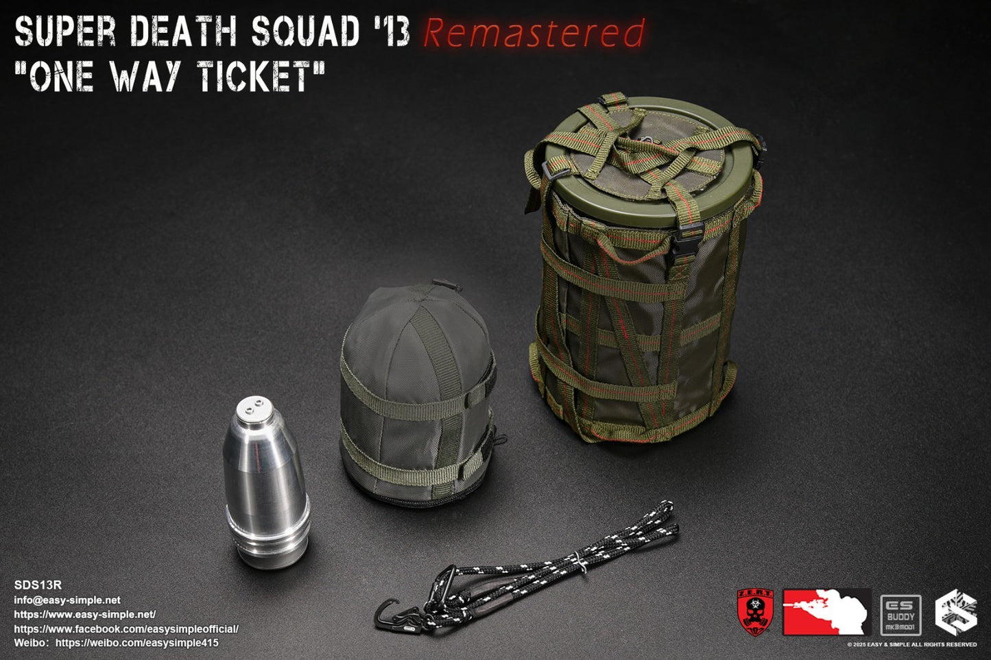 1:1 scale Easy & Simple ZERT Super Death Squad One Way Ticket Bomb w/ Backpack