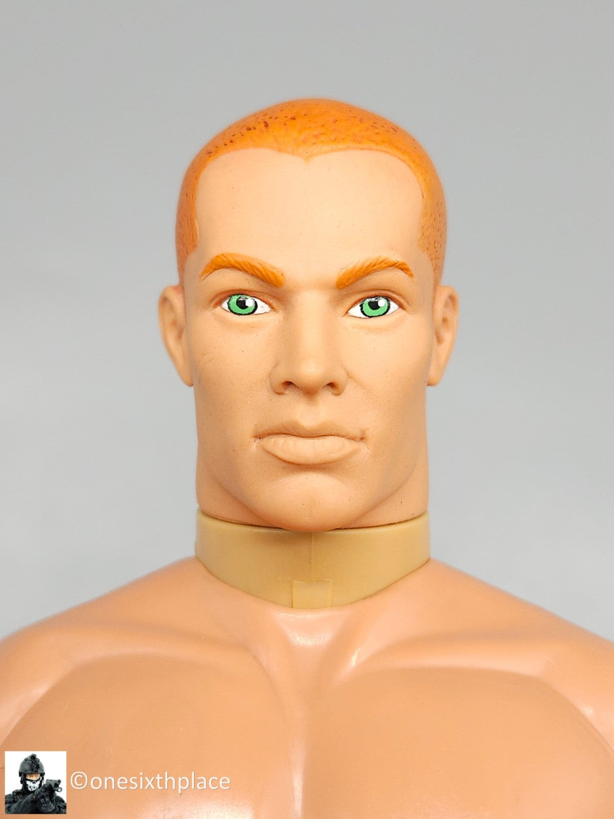 1:6 scale Hasbro GI Joe 1996 Male Nude Body Red Hair Green Eyes 12" Figure