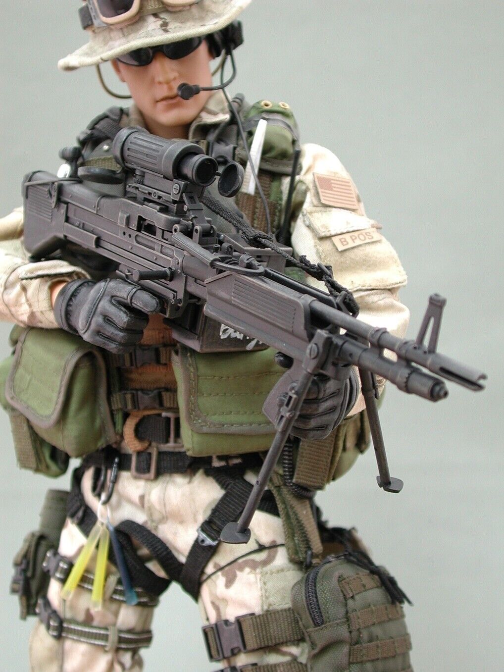 1:6 scale Hot Toys US Navy SEAL Water Edge Operation MK43 Mod0 Gunner 12" Figure