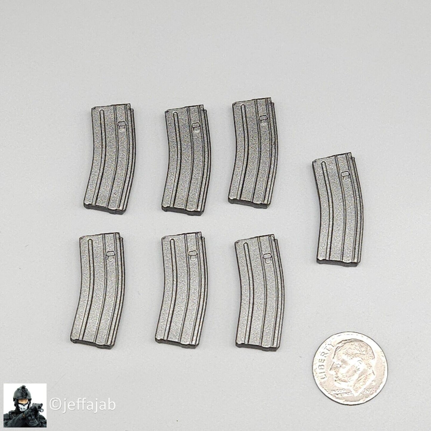 1:6 Ujindou Vietnam MACV-SOG Cross-Border Operation 30rd M16 Ammo Mags (x7)