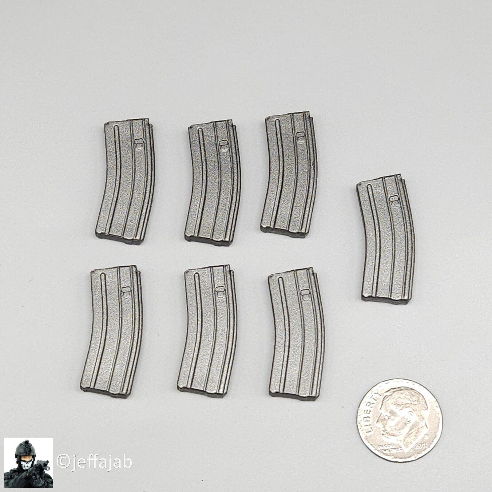 1:6 Ujindou Vietnam MACV-SOG Cross-Border Operation 30rd M16 Ammo Mags (x7)