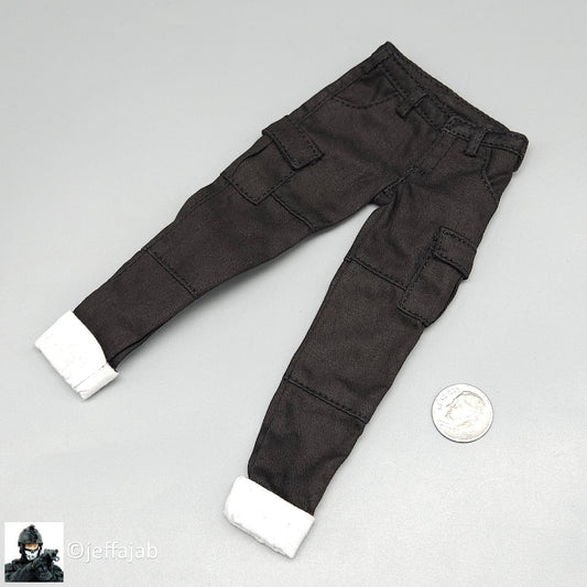 1:6 Flirty Girl Evolution Female Black Pants for 12" Figures