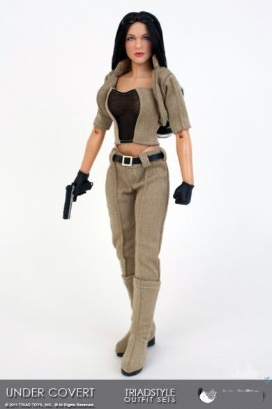 1:6 Triad Toys Female Under Covert Sand Outfit Boots Set for 12" Figures