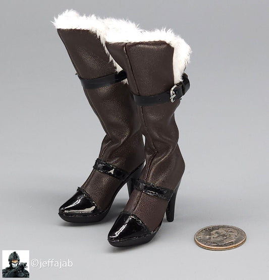 1:6 Flagset Female Red Alert Soviet Tank Lt Galina Brown Boots for 12" Figures