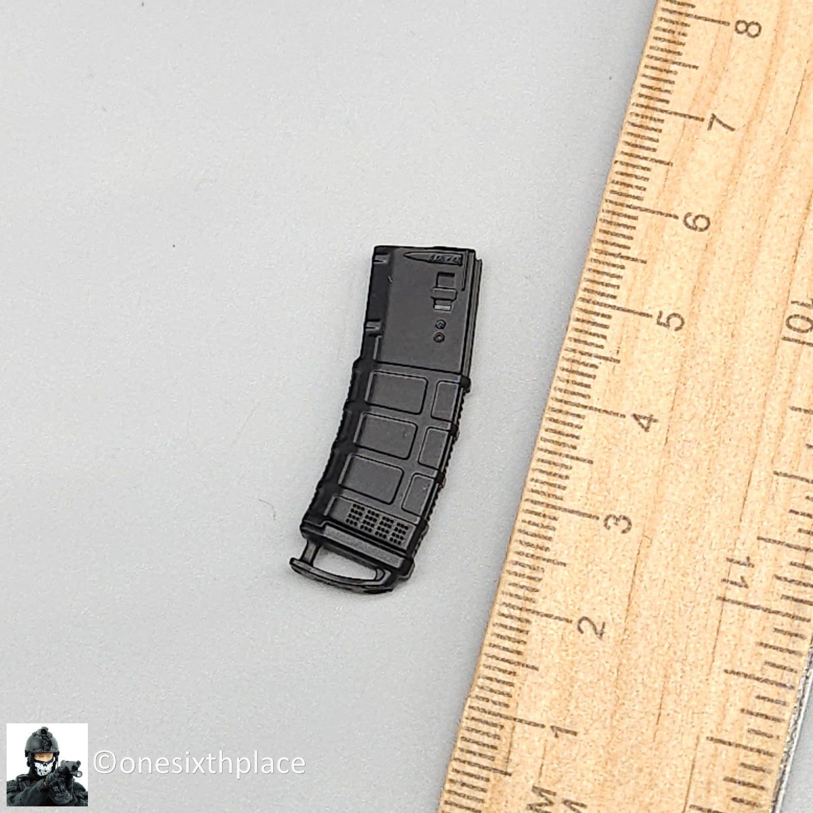 1:6 Easy & Simple PMC PMAG 30rd Rifle Ammo Mag w/ Ranger Plate for 12" Figures