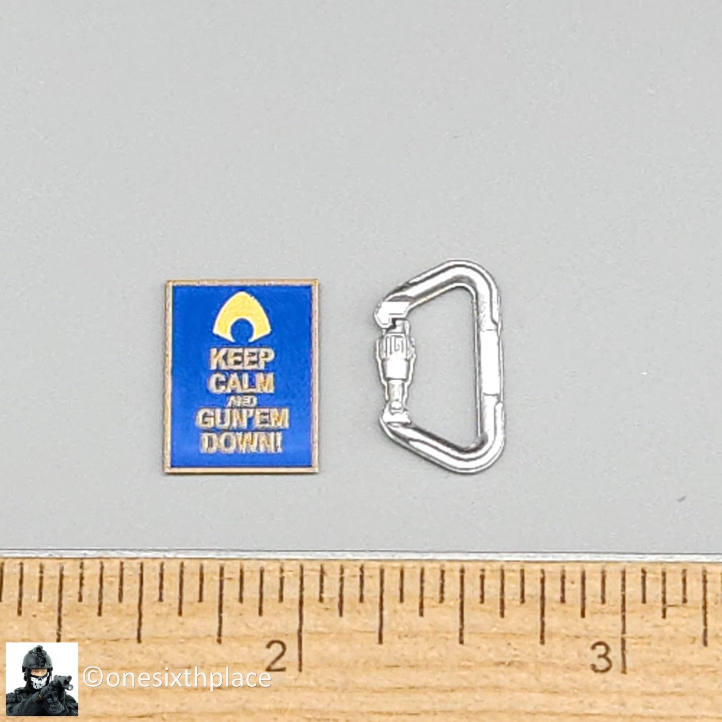 1:6 scale Easy & Simple PMC Weapon Specialist Patch & Carabiner for 12" Figures