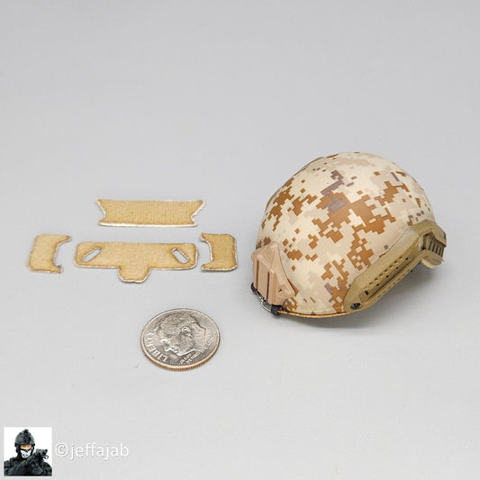 1:6 Soldier Story Navy SEAL AOR1 Camo FAST Helmet for 12" Figures