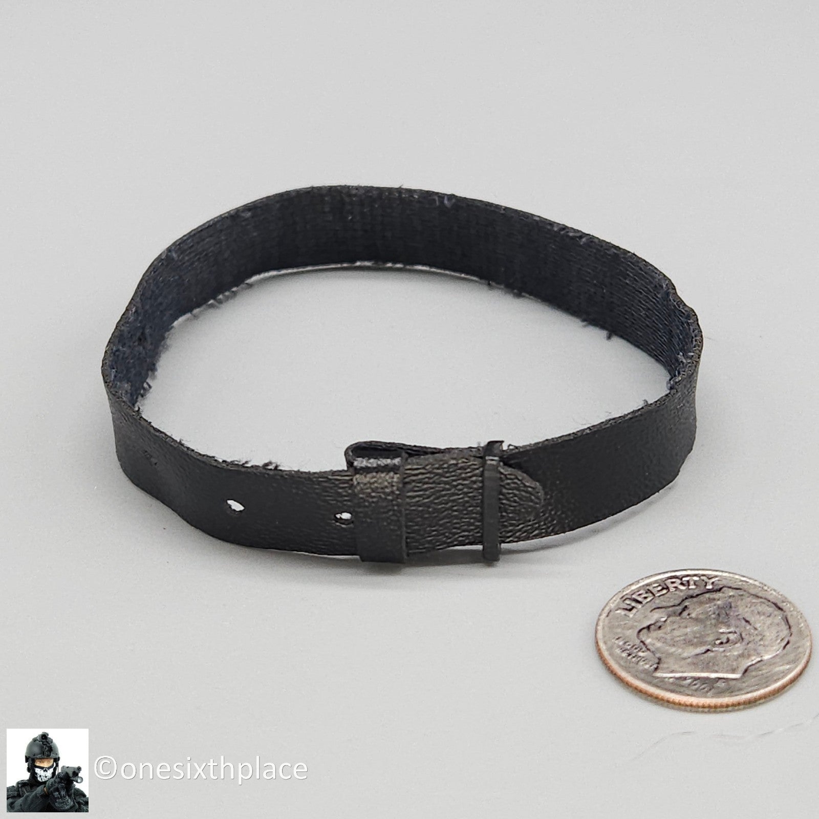 1:6 scale BBI British SAS Clark Black Leather Like Belt for 12" Figures