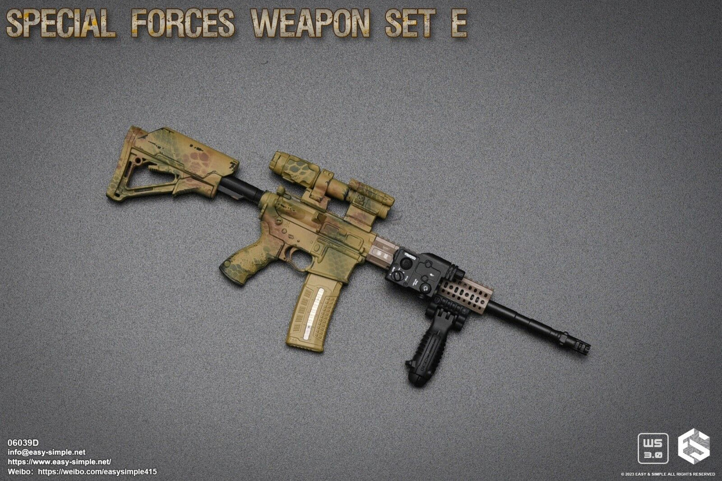 1:6 scale Easy & Simple Special Forces Weapon Set E for 12" Figures 06039D