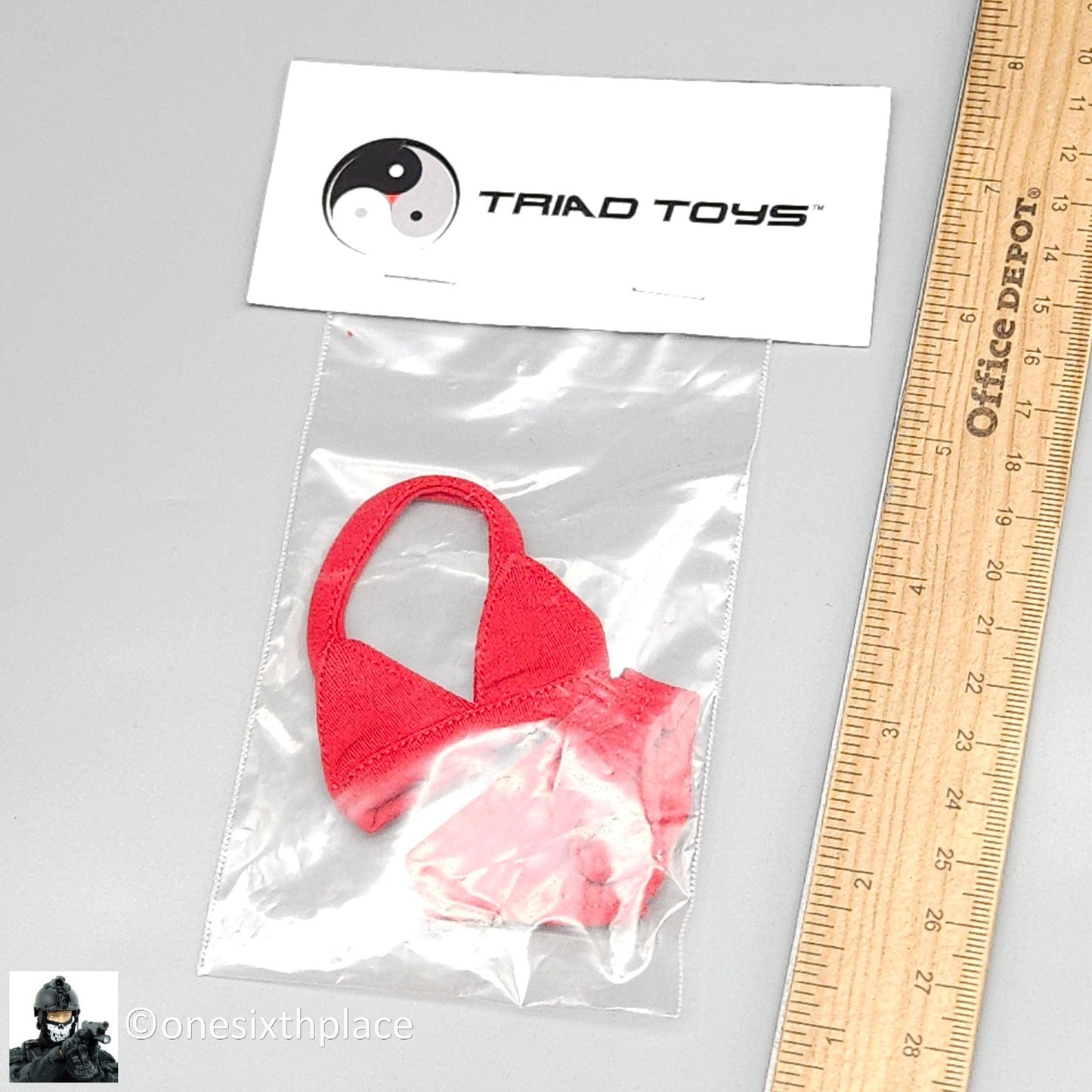 1:6 Triad Toys Sunkini Female Red Bikini Set for 12" Figures