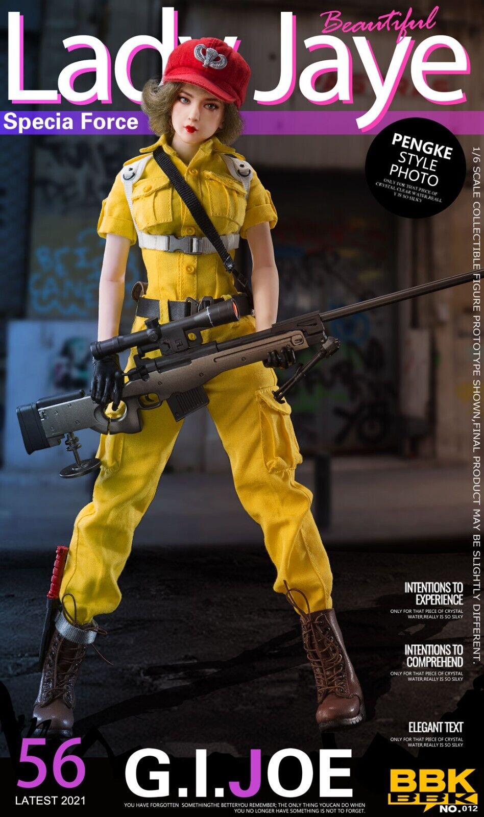 1:6 BBK GI Joe Lady Jaye L96 AW Sniper Rifle 12" TBLeague Dragon DamToys AWM AWF