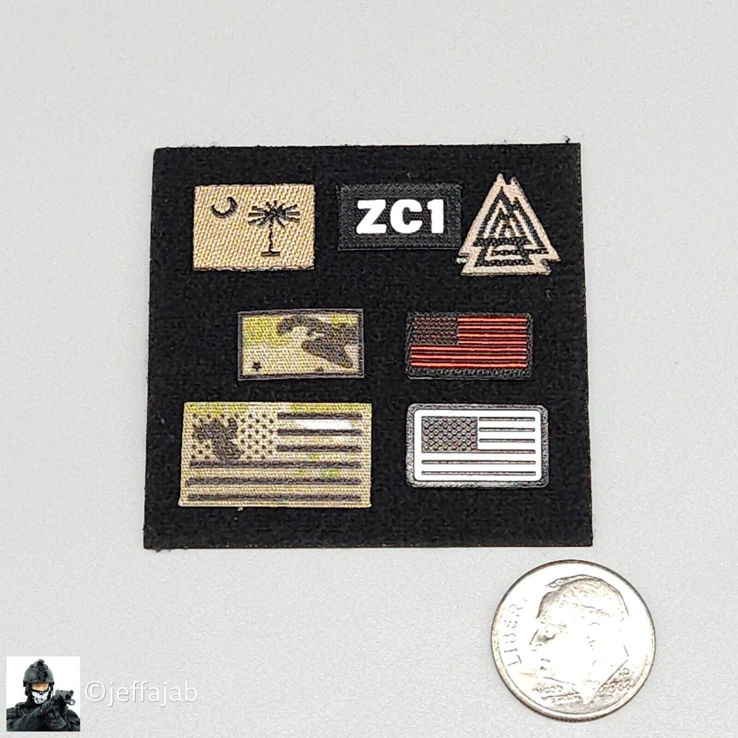 1:6 scale Easy & Simple Delta Force Chronology 2022 Patches Set