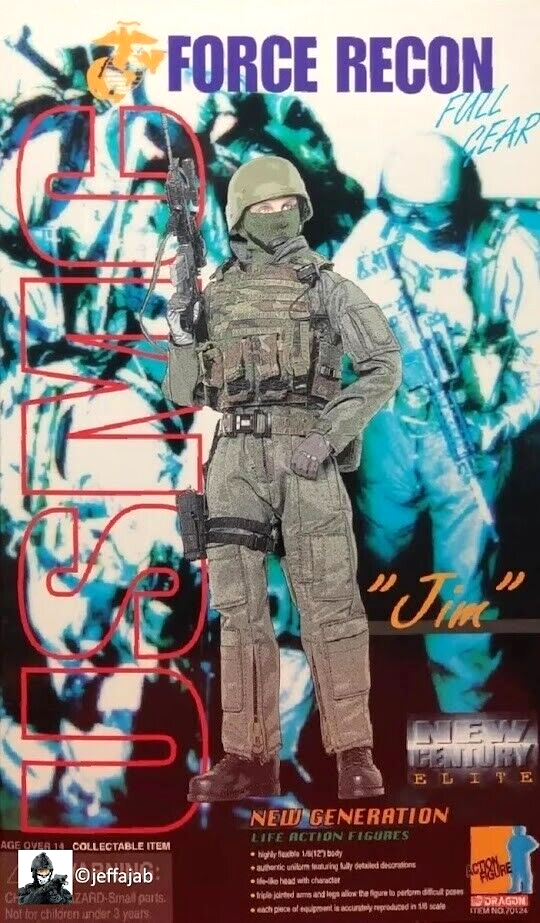 1:6 Dragon USMC Force Recon Jim Green PASGT Helmet for 12" Figures SWAT