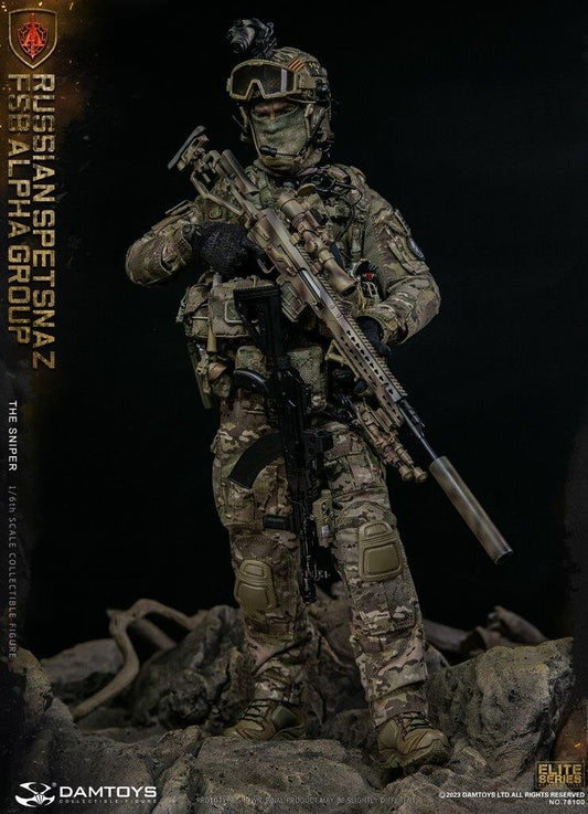 1:6 scale DamToys Russian Spetsnaz FSB ALPHA Group Sniper 12" Figure 78100