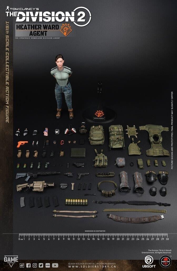 1:6 scale Soldier Story The Division 2 Agent Heather Ward Left Leg MOLLE Panel