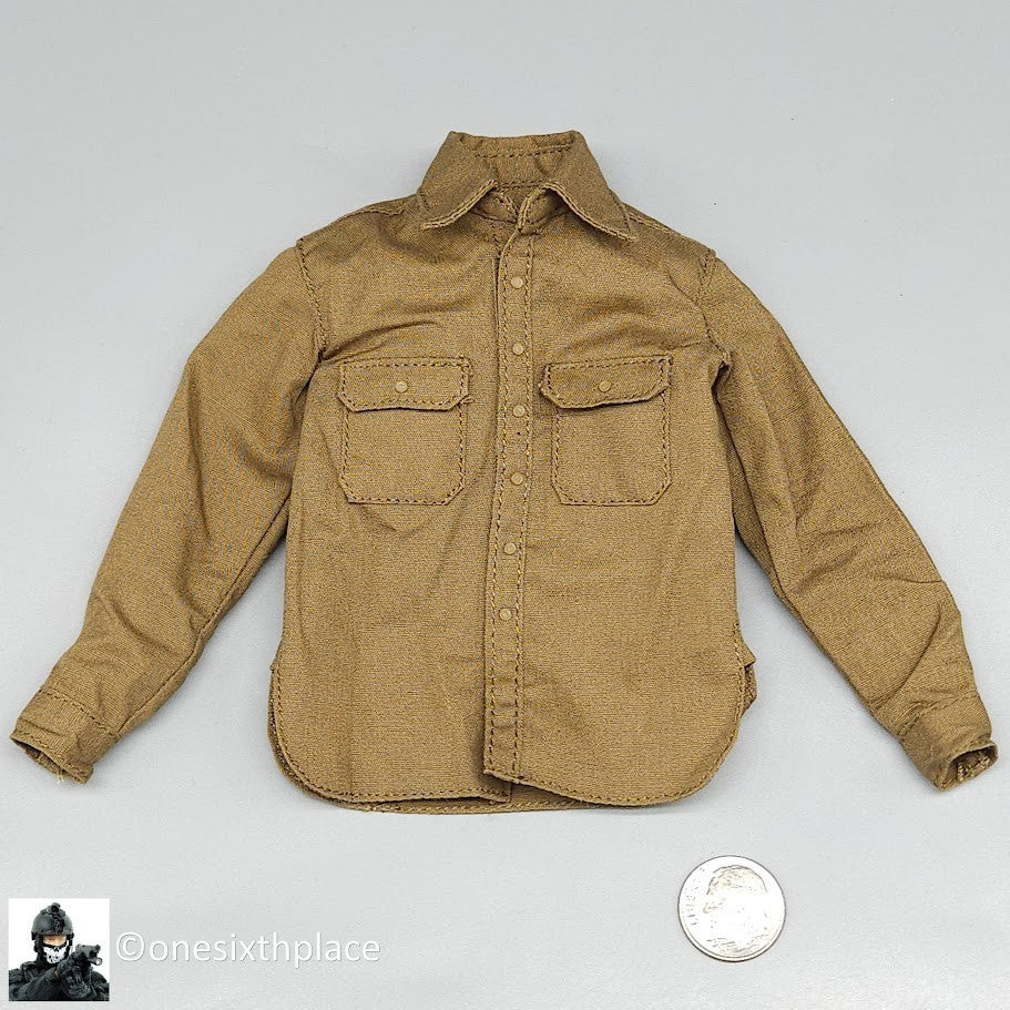 1:6 scale Ujindou WWII US Armored Infantryman Mens M37 Brown Service Shirt
