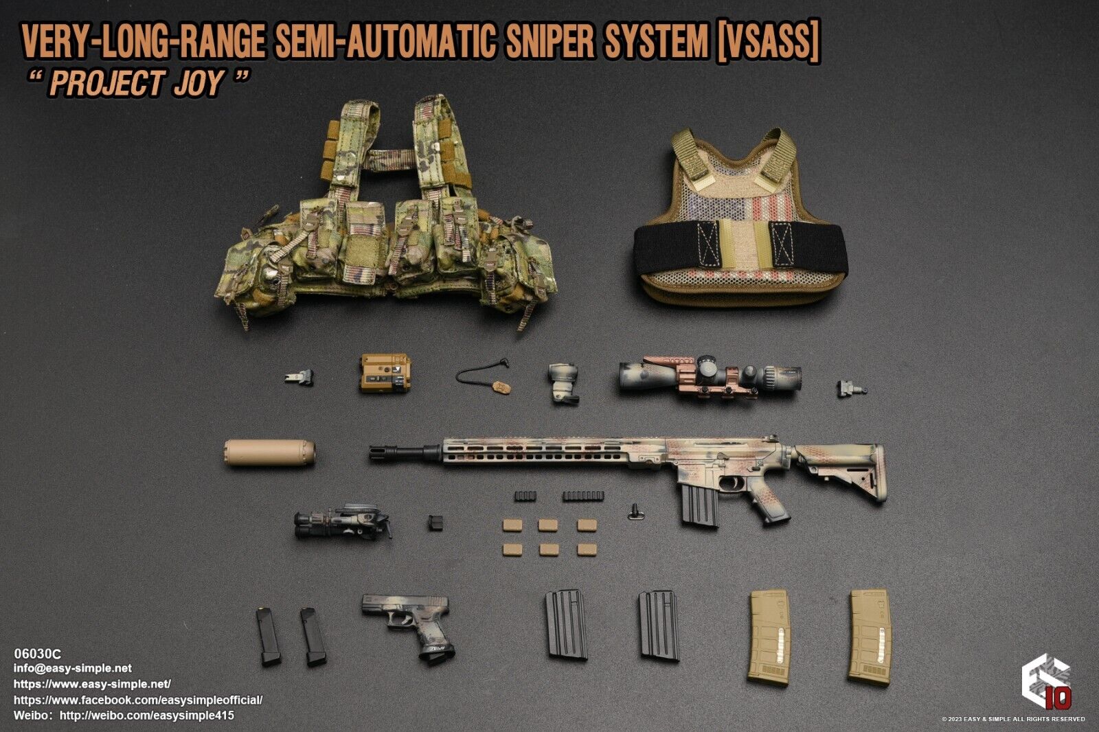 1:6 Easy & Simple Very Long Range Semi Automatic Sniper System VSASS ARID 06030C