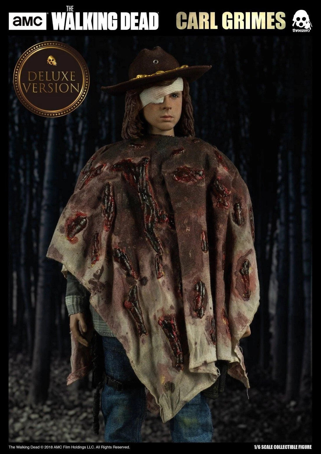 1:6 scale 3A ThreeZero Walking Dead TWD Carl Grimes Head Sculpt for 12" Figures