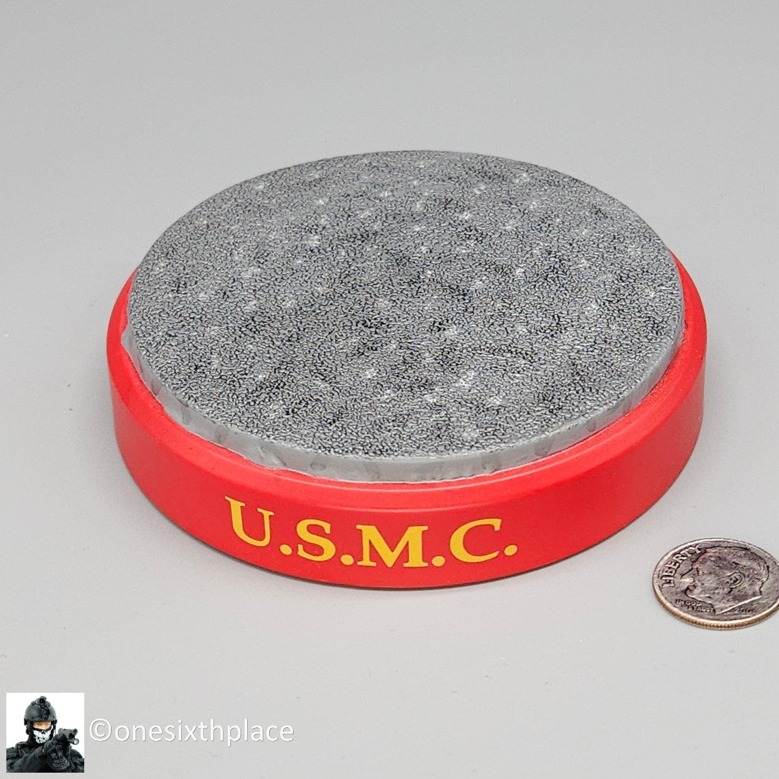 1:6 scale Sideshow USMC Gunnery Sgt. R Lee Ermey Display Base Stand 12" Figures