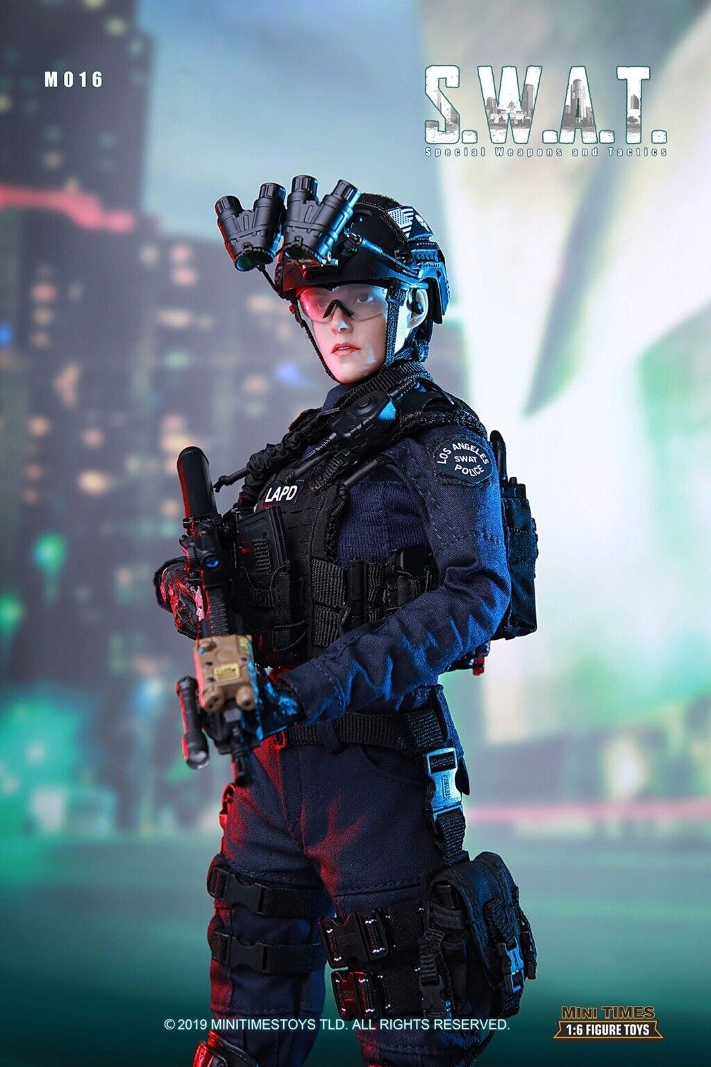 1:6 scale Mini Times Female SWAT Operator Blue Uniform for 12" Figures