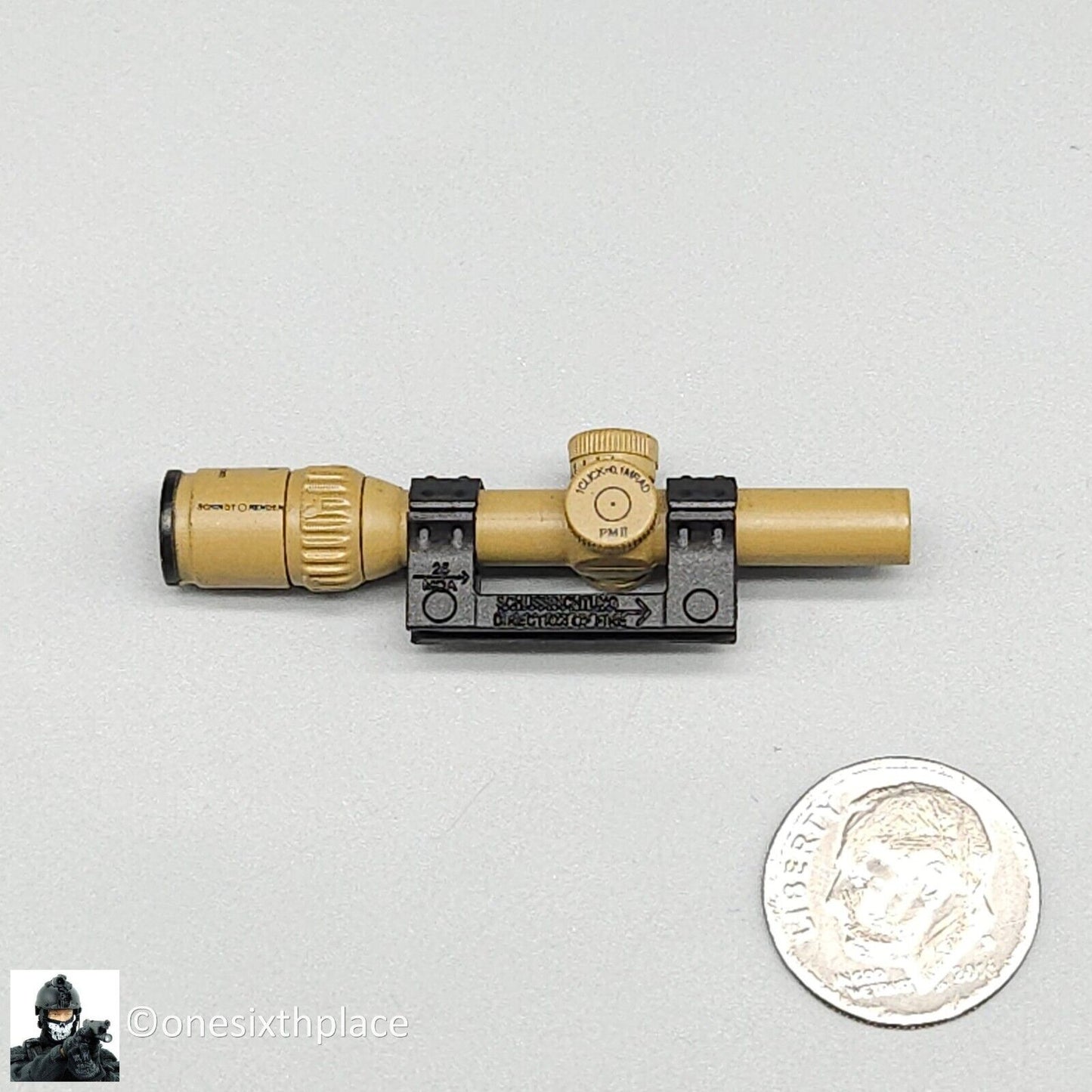 1:6 Easy & Simple PMC Weapon Set C 1-8x24 FDE Rifle Scope for 12" Figures