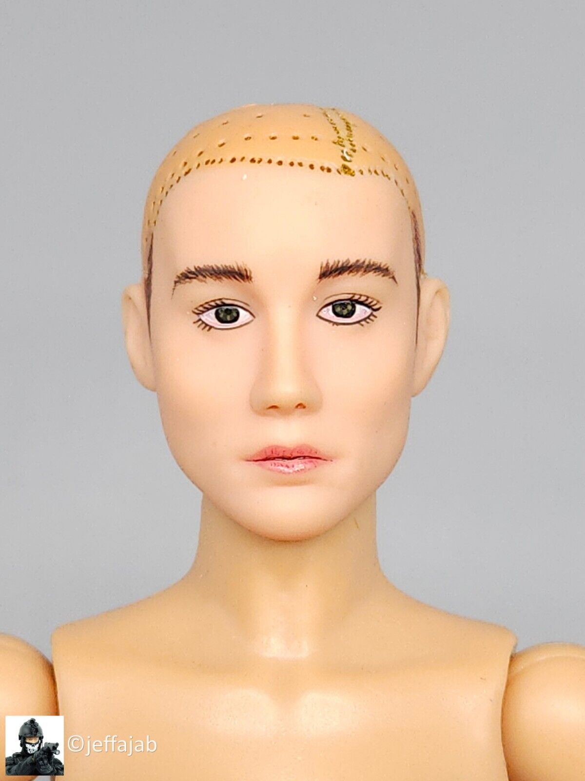 1:6 Triad Toys Caucasian Alpha Female Head Sculpt NO HAIR READ NOTES 12" Figures