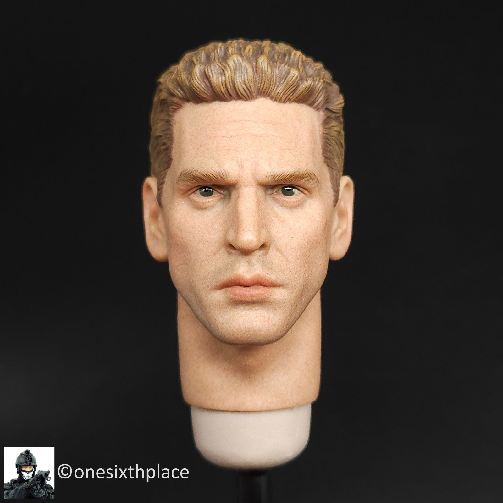 1:6 Facepool WWII US Army Ranger Sniper Male Head Sculpt for 12