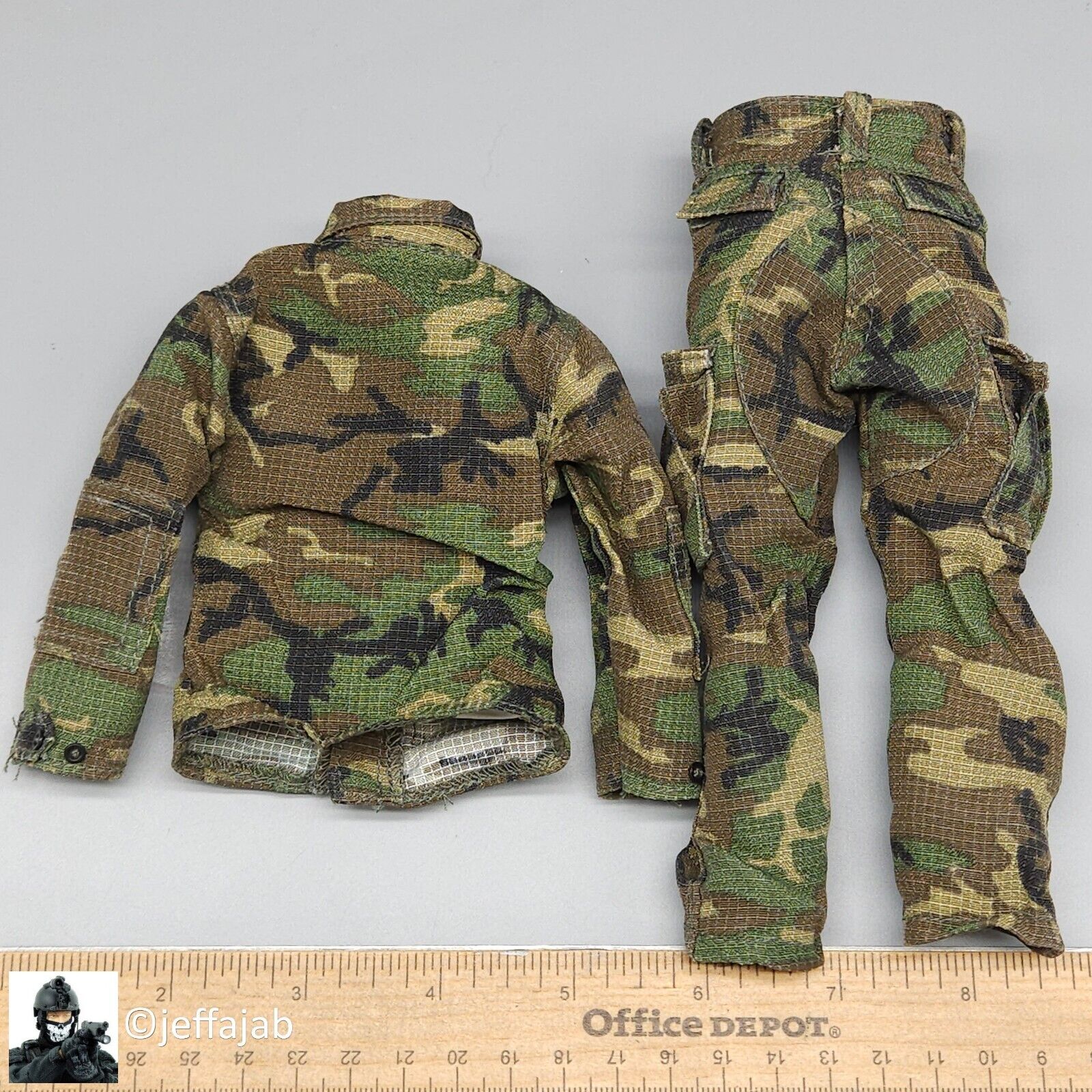 1:6 Dragon Counter Terrorism Advisor Clay Woodland Camo Uniform for 12" Figures