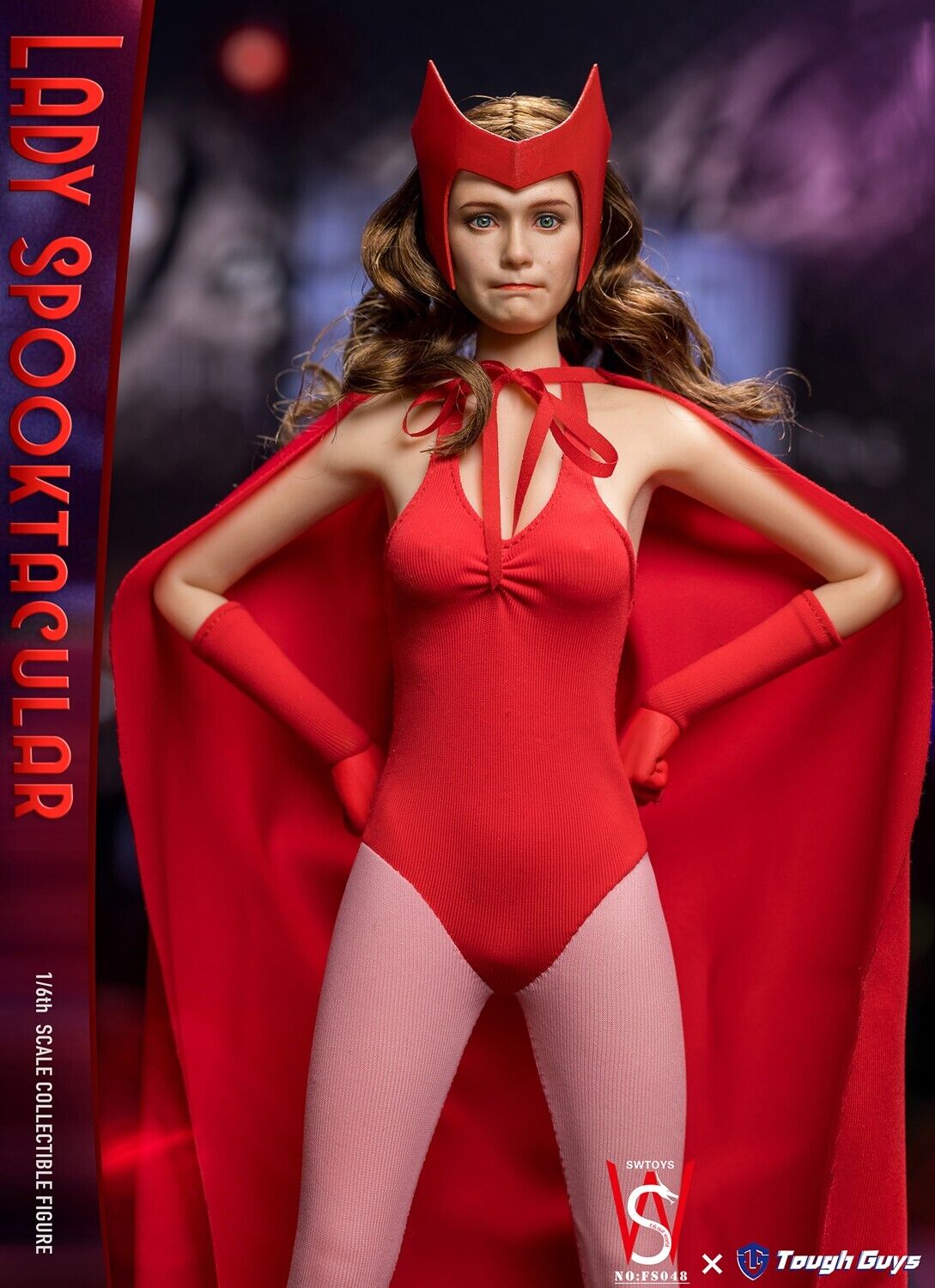 1:6 scale SW Toys Lady Spooktacular Scarlet Witch Female Pale Seamless Body