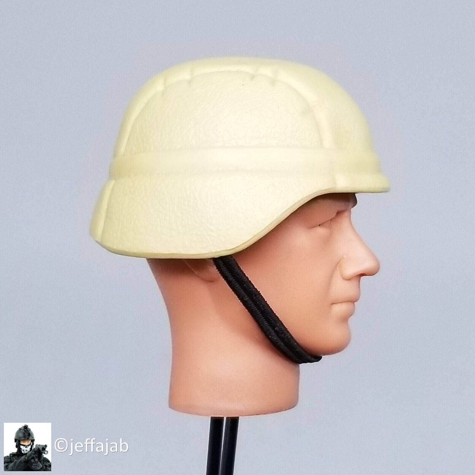 1:6 Hasbro GI Joe Desert Tan PASGT Helmet (Plastic) for 12" Figures