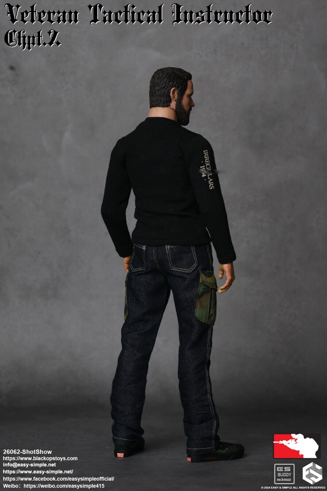 1:6 Easy Simple Veteran Tactical Instructor Ch. 2 SHOT Show Mens Woodland Jeans