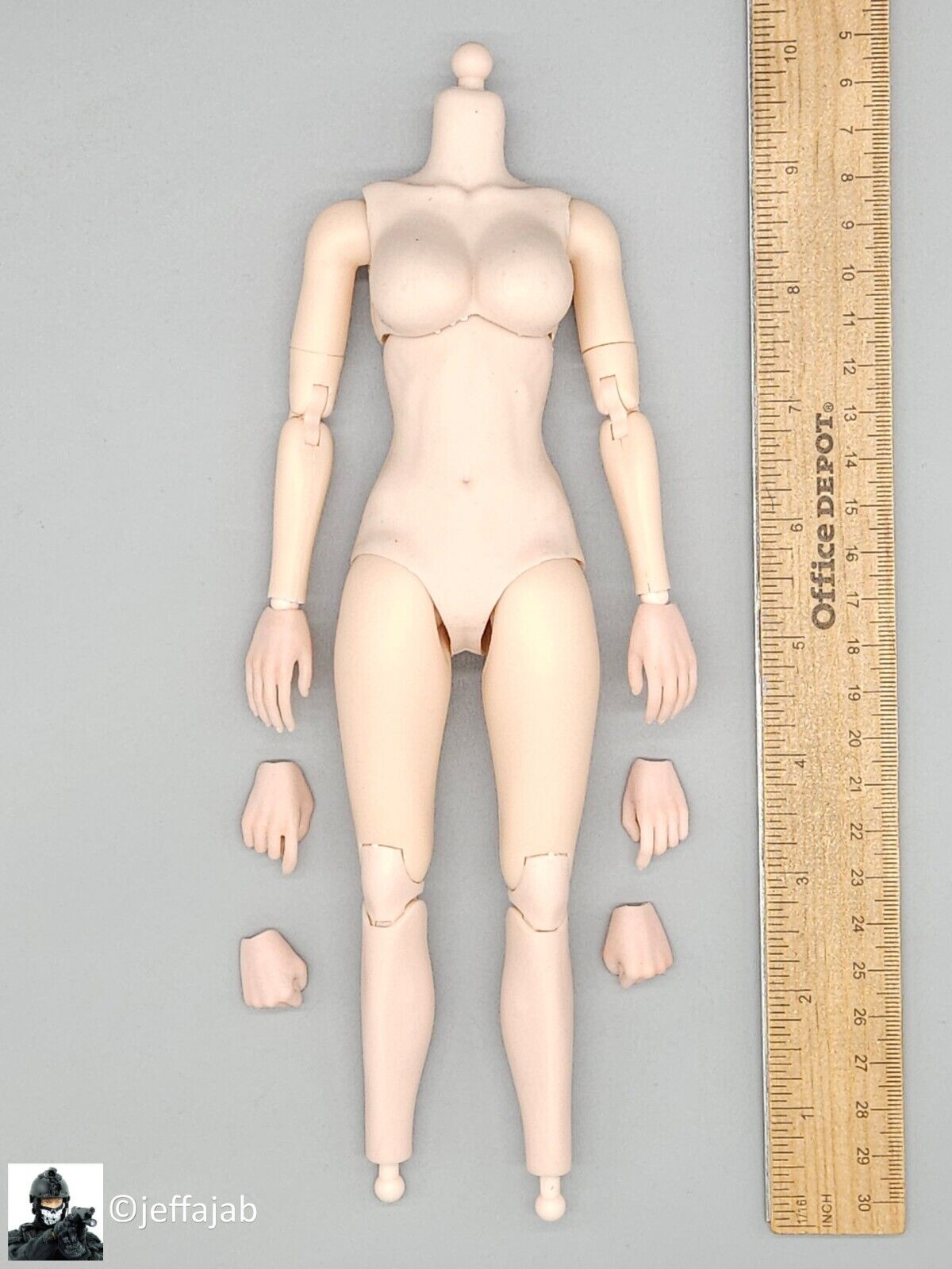 1:6 scale Create Models Sniper Girl Songbird Female Body w/ Hands (Pale)