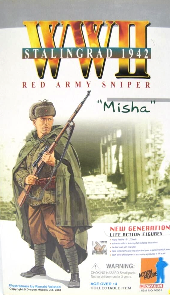 1:6 Dragon WWII Russian Red Army Sniper Misha Uniform Shirt for 12" Figures